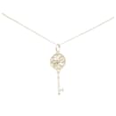 Tiffany Silver Diamond Daisy Key Necklace - Tiffany & Co