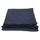 Hermes Cashmere Stole in Navy - Hermès