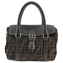 Fendi Linda Handbag Zucca Nylon Canvas