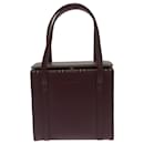 Rote Lederquadrat-Handtasche von Burberry