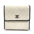 Chanel Bicolor Tri-fold Wallet