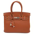 Bolsa Hermès Birkin 30 dourada