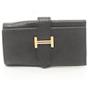 Hermes Bearn Key Case in Black Chevre Leather - Hermès