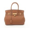 Bolsa Hermès Birkin 30 dourada