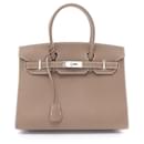 Hermes Birkin 30 Serie Etoupe Handbag - Hermès