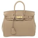 Sac à main Hermes Birkin 25 Beige Marfa - Hermès