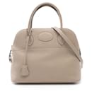 Hermes Bolide 31 Handbag in Beige and Grey - Hermès