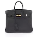 Bolso Hermes Birkin 25 en cuero Togo negro - Hermès