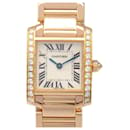 Relógio de pulso Cartier Tank Francaise SM com diamantes