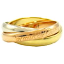 Anel Trinity Cartier em ouro amarelo 18K