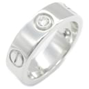 Anel Cartier Love 3P Diamante em Ouro Branco