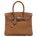 Bolsa Hermès Birkin 30 dourada