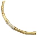 Cartier Bamboo Necklace in 18K Yellow Gold with Diamond