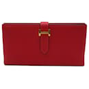 Cartera larga bi-fold Soufflet Bearn de Hermès