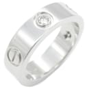 Cartier Love Half Diamond Ring in White Gold