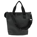 Gucci Black Coated Canvas Tote Bag