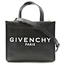 Bolsa de ombro em lona revestida preta Givenchy