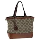 CELINE Triomphe Hand Bag Canvas Brown Auth 82167 - Céline