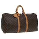 LOUIS VUITTON Monogram Keepall 55 Boston Bag M41424 LV Auth am6491 - Louis Vuitton