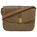 CELINE Macadam Canvas Schultertasche Beige Auth 83332 - Céline