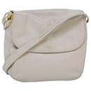 BALLY Shoulder Bag Leather White Auth 83312 - Bally