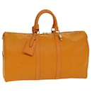 LOUIS VUITTON Epi Keepall 45 Sac Boston Orange Mandarine M5906H LV Auth 81396A - Louis Vuitton