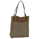 Sac fourre-tout GUCCI GG Supreme en cuir PVC beige et marron 002 115 0135 Auth ti1798 - Gucci