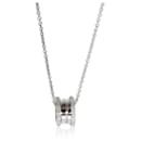 Collier de mode BVLGARI B.zero1 en or blanc 18 carats 0,38 CTW - Bulgari