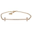 Tiffany & Co. Bracelet Tiffany T en or jaune 18k 0,11 CTW