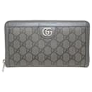 Cartera larga Gucci GG Marmont gris