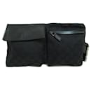 Gucci Black GG Canvas Fanny Pack