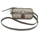 Gucci Schultertasche in Beige und Braun