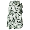 Dries Van Noten Grey Floral Skirt