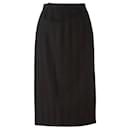 Jean-Louis Scherrer Black Midi Skirt - Autre Marque