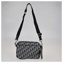 Bolso triple de jacquard oblicuo beige/negro de Dior - Christian Dior