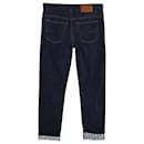 Pantalon slim en denim oblique jacquard bleu foncé Dior - Christian Dior