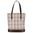 Bolsa tote House Check bege da Burberry