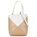 Beige LOEWE Mini Bicolor Puzzle Falt-Tote - Loewe