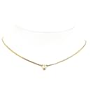 Gold Dior Gold Plated Faux Pearl and Rhinestone Pendant Necklace