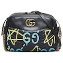 Sac à bandoulière GG Marmont Gucci Ghost noir