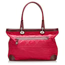 Red Dior Cannage Nylon Tote Bag