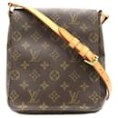 Braune Louis Vuitton Monogram Musette Salsa Schultertasche mit kurzem Tragegurt