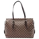 Sac à épaule Chelsea Damier Ebene Louis Vuitton marron