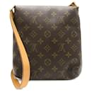 Sac à bandoulière Musette Salsa en monogramme Louis Vuitton marron à courte sangle