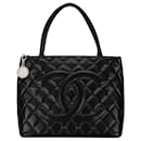 Schwarze Chanel Caviar Medallion Tote