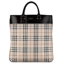 Beige Burberry House Check Tote