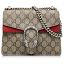 Bolsa transversal Gucci Mini GG Supreme Dionysus marrom