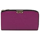 Portefeuille long en cuir Madison Burberry violet