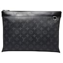 Borsa Clutch Pochette GM Discovery Monogram Eclipse Louis Vuitton Nera