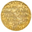 Gold Chanel CC Brooch